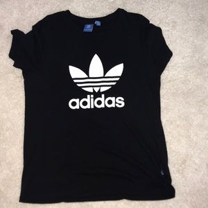 adidas black t-shirt